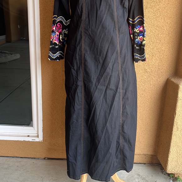 Soft Surrounding NWT  embroidered gorgeous colorful peasant boho florals maxi - Picture 6 of 7